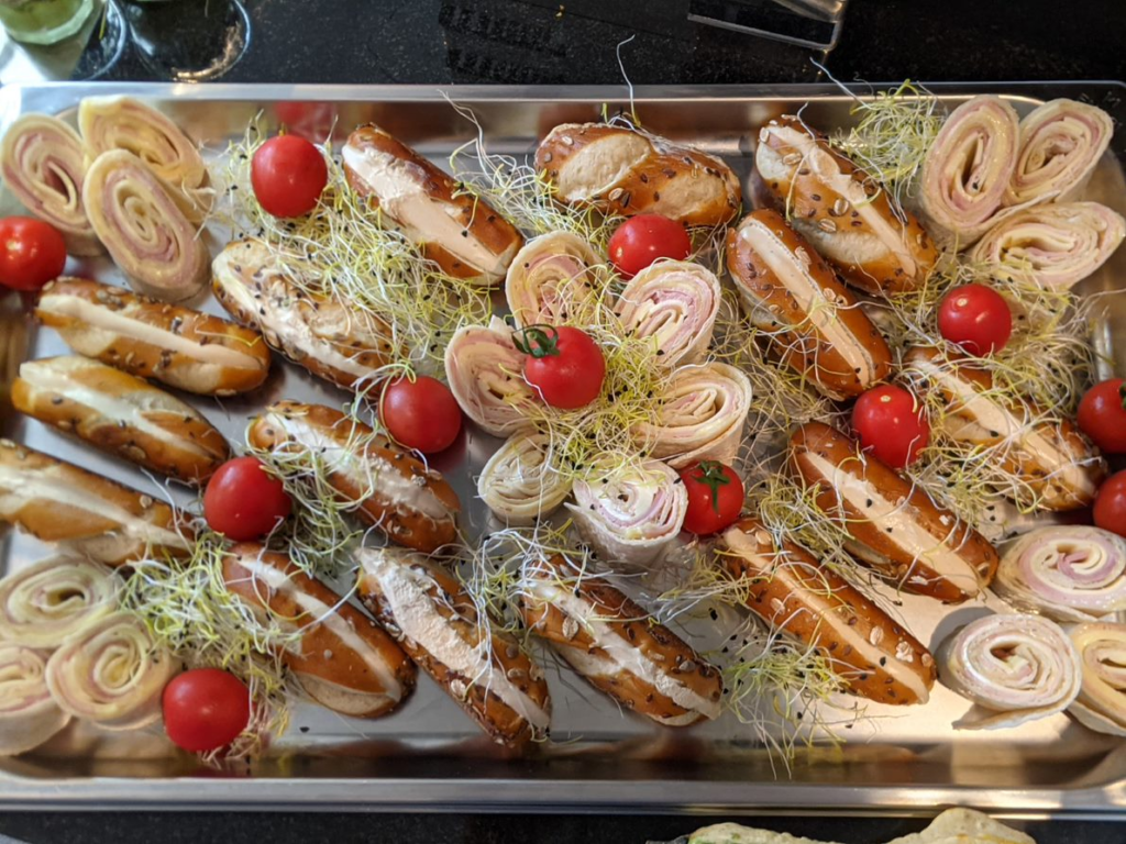 Sandwiches of the Brunch at the Orange Hotel in La Louvière