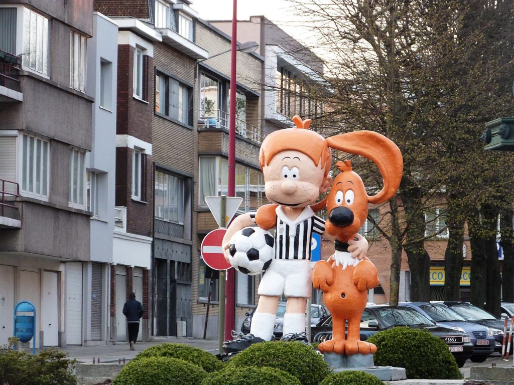 Statue de Boule et Bill à Charleroi